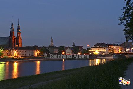 Opole (Oppeln) Blick auf die Stadt mit Kathedrale und Oder., Polen, Schlesien, Opole, Oppeln, Albers, foreal,