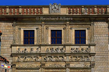 Brzeg (Brieg) - Schloss Renaissancefassade, Polen, Schlesien, Brzeg, Brieg, Schloss, Fassade, Albers, foreal,