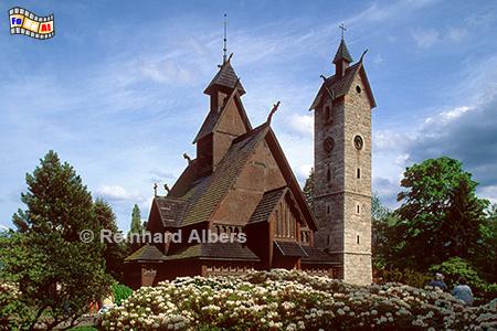 Norwegische Stabholzkirche 'Wang' in Krummh�bel, Ortsteil Br�ckenberg im Riesengebirge., Polen, Riesengebirge, Wang, Stabholzkirche, Krummh�bel, Br�ckenberg, Albers, Foto, foreal,