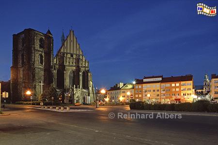 Nysa (Nei�e) - Kirche St. Jakobus + St. Agnes , Polen, Schlesien, Nei�e, Nysa, Kirche, Jakobus, Albers, foreal, Foto,