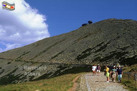 Schneekoppe im Riesengebirge., Polen, Riesengebirge, Schneekoppe, Albers, foreal,