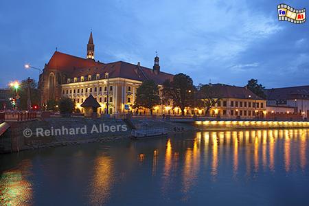 Wrocław (Breslau) - Vincenzkirche am Oderufer., Polen, Breslau, Wrocław, Vincenzkirche, Albers, foreal,