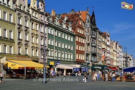 Wrocław (Breslau) - Nordseite des Marktplatzes (Rynek/Ring), frher Naschmarkt genannt., Polen, Breslau, Wrocław, Rynek, Albers, foreal,