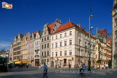Wrocław (Breslau) - Ostseite des Marktplatzes (Rynek/Ring), Polen, Breslau, Wrocław, Rynek, Albers, foreal, Foto