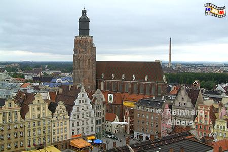 Wrocław (Breslau) - Blick vom Rathausturm zur Elisabethkirche, Polen, Breslau, Elisabethkirche, Albers, foreal, Foto,