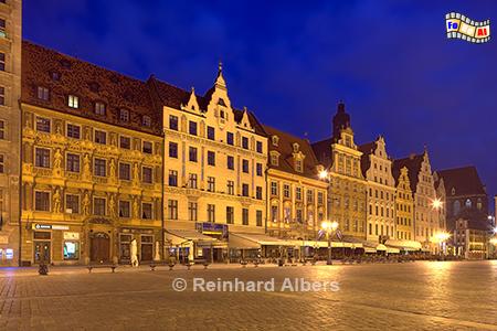 Wrocław (Breslau) - Rynek Westseite, Polen, Breslau, , Rynek, Albers, foreal,