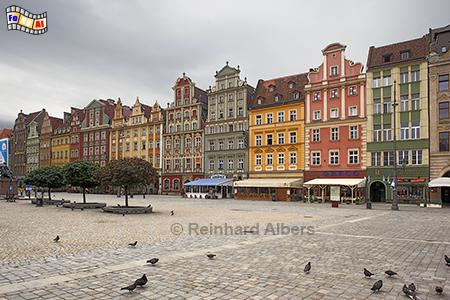 Wrocław (Breslau) - Sdseite des Marktplatzes (Rynek/Ring), Polen, Breslau, Wrocław, Rynek, Albers, foreal, Foto,