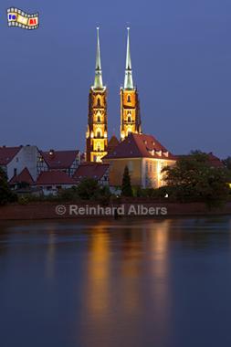 Wrocław (Breslau) - Blick auf die Dominsel, Polen, Breslau, Dom, Oder, Albers, foreal,