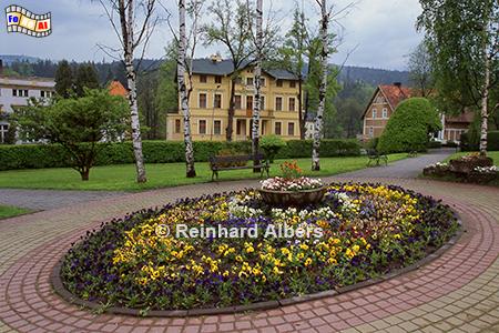 Lądek Zdrj (Bad Landeck) - Kurpark, Polen, Schlesien, Lądek Zdrj, Bad Landeck, Heilbad, Kurort, Albers, foto, foreal,
