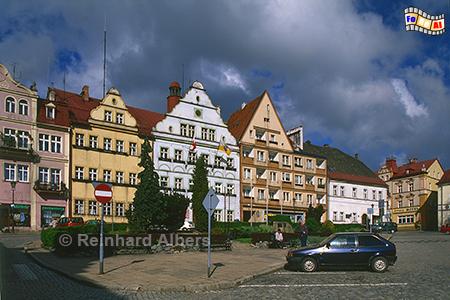 Duszniki Zdrj (Bad Reinerz) - Marktplatz., Polen, Schlesien, Glatzer Land, Bad Reinerz, Duszniki Zdrj, Marktplatz, Albers, Foto, foreal,
