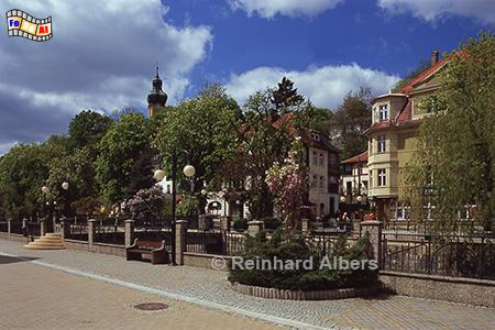 Polanica Zdrój (Bad Altheide) - Kurpromenade, Polen, Schlesien, Bad Altheide, Polanica Zdrój, Kurpromenade, Albers, Foto, foreal,