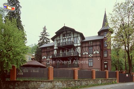 Lądek Zdrj (Bad Landeck) - Villa am Kurpark., Polen, Schlesien, Lądek Zdrj, Bad Landeck, Heilbad, Kurort, Albers, foto, foreal,