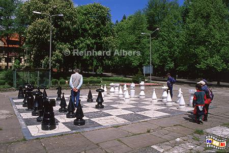 Polanica Zdrj (Bad Altheide) - Riesenschach im Kurpark, Polen, Schlesien, Bad Altheide, Polanica Zdrj, Kurort, Albers, Foto, foreal,