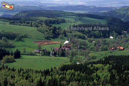 Talblick im Heuscheuergebirge., Polen, Schlesien, Glatzer Land, Heuscheuergebirge, Albers, Foto, foreal,