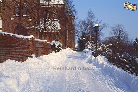 Ratzeburg - Winteridylle beim Dom, Schleswig-Holstein, Herzogtum Lauenburg, Dominsel, Winter, Albers, foreal, Foto,