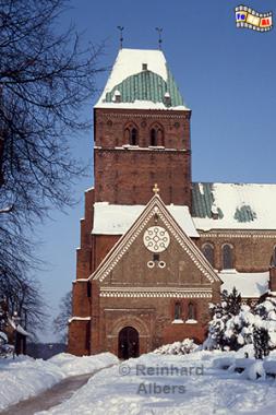Ratzeburger Dom im Winter, Schleswig-Holstein, Herzogtum Lauenburg, Ratzeburg, Dom, Winter, Albers, Foto, foreal,