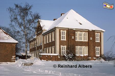 Ratzeburg - Herrenhaus Mecklenburg im Winter., Schleswig-Holstein, Herzogtum Lauenburg, Herrenhaus Mecklenburg, Kreismuseum, Albers, foreal, Foto,