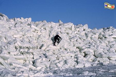 Eiswinter an der Ostseekste bei Hohwacht im Mrz 1986, Schleswig-Holstein, Ostseekste, Winter, Eisschollen, Eisbarriere, Strand, Albers, foreal, Foto,