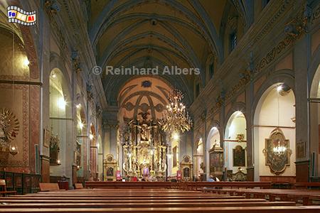 Soller: Pfarrkirche St. Bartomeu am Plaa Constitucio, Mallorca, Soller, Kirche, Bartomeu, Albers, Foto, foreal,