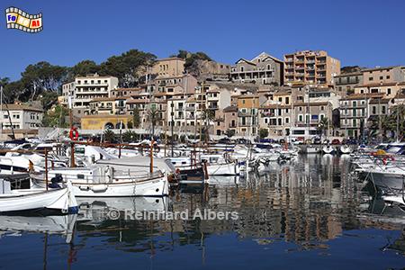 Port de Soller zhlt zu den schnsten Orten Mallorcas., Mallorca, Port, Soller, Hafen, Yachten, Albers, Foto,