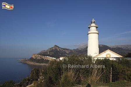 Leuchtturm am Cap Gros bei Port de Soller im Tramuntana-Gebirge., Mallorca, Cap Gros, Leuchtturm, Tramuntana, Albers, Foto, foreal,