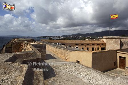 Palma de Mallorca: Das Castell de Sant Carles beherbergt heute das Milit�rmuseum., Mallorca, Palma, Castell, Sant Carles, Milit�rmuseum, Albers, Foto, foreal,