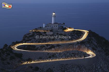 Leuchtturm am Cap Formentor zur blauen Stunde., Mallorca, Cap, Formentor, Leuchtturm, Farol, Balearen, Albers, Foto, foreal,