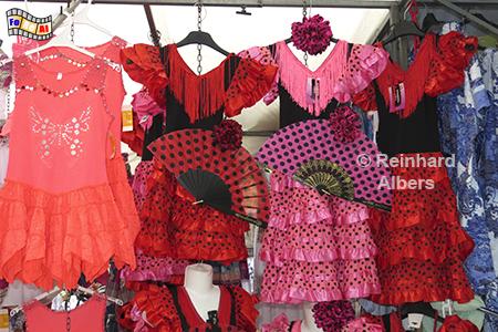 Flamencokleider auf dem Markt in Alcudia., Mallorca, Alcudia, Markt, Flamenco, Kleider, Albers, Foto, foreal,