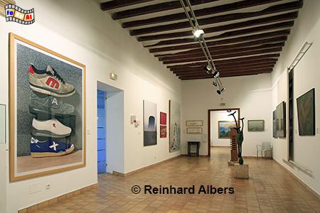 Pollena: Stdtisches Museum im ehemaligen Kloster Sant Domnec., Mallorca, Pollenca, Convent, Sant Domenec, Kirche, Kreuzgang, Museum, Stdtisches, Albers, Foto, foreal,