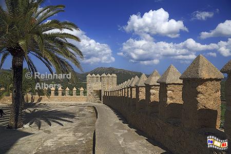 Burg oberhalb von Arta, Mallorca, Balearen, Arta, Burg, San Salvador, Wallfahrtskirche, Albers, Foto, foreal,