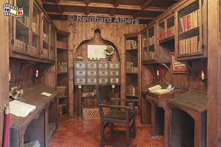 Sa Granja - Bibliothek, Mallorca, Balearen, Tramuntana, Granja, Volkskundemuseum, Landgut, Bibliothek, Albers,Foto, foreal,