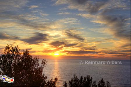 Abendrot/Sonnenuntergang in Port de Soller, Mallorca, Balearen, Mittelmeer, Sonnenuntergang, Abendrot, Port de Soller, Albers, Foto, foreal,